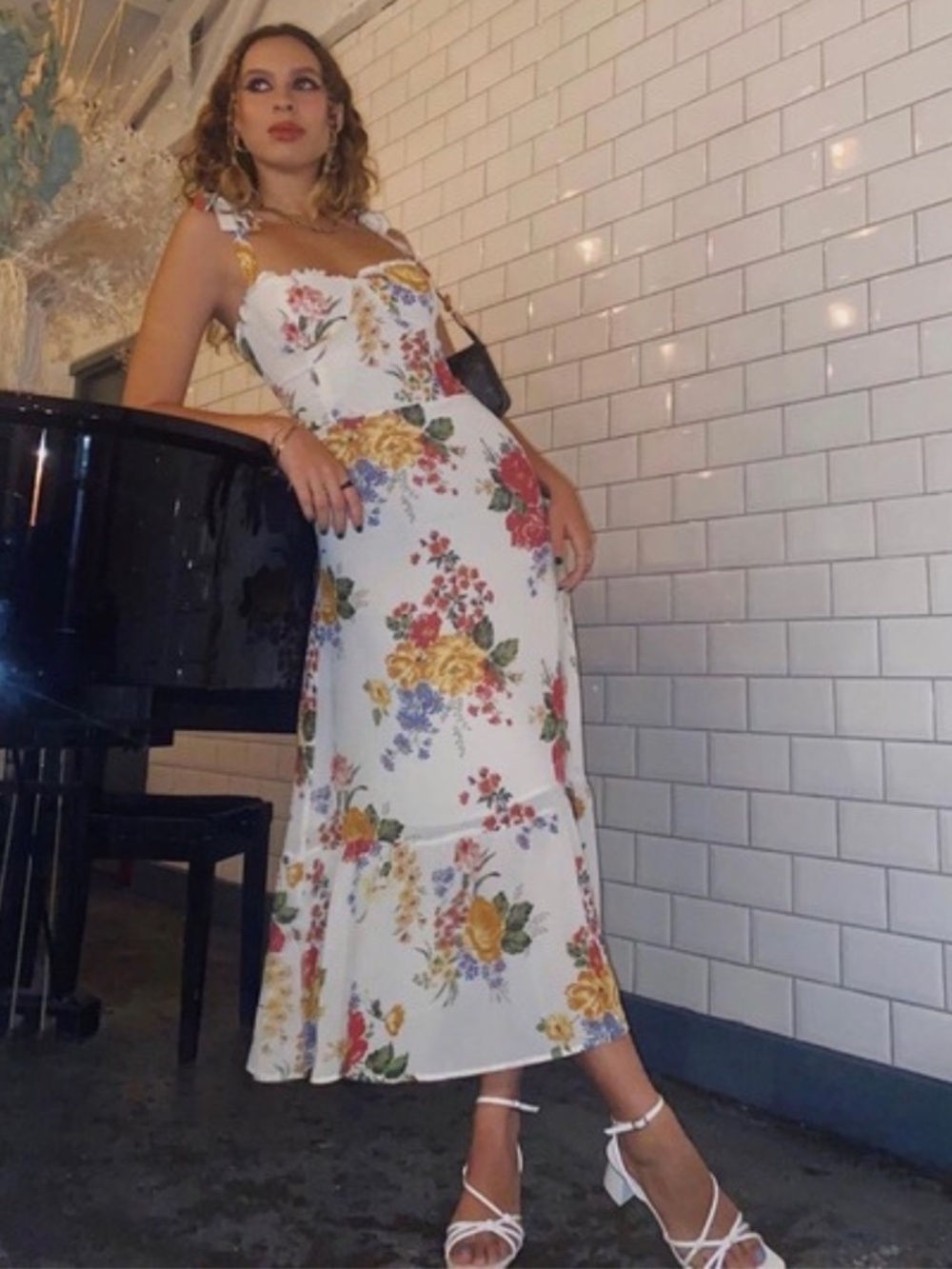 NEW Reformation Nikita Dress Bouquet 12